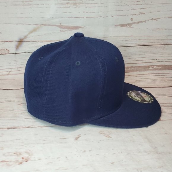 Track 23 Original Brand Solid Blue Fitted Hat Size 7 - Picture 5 of 11